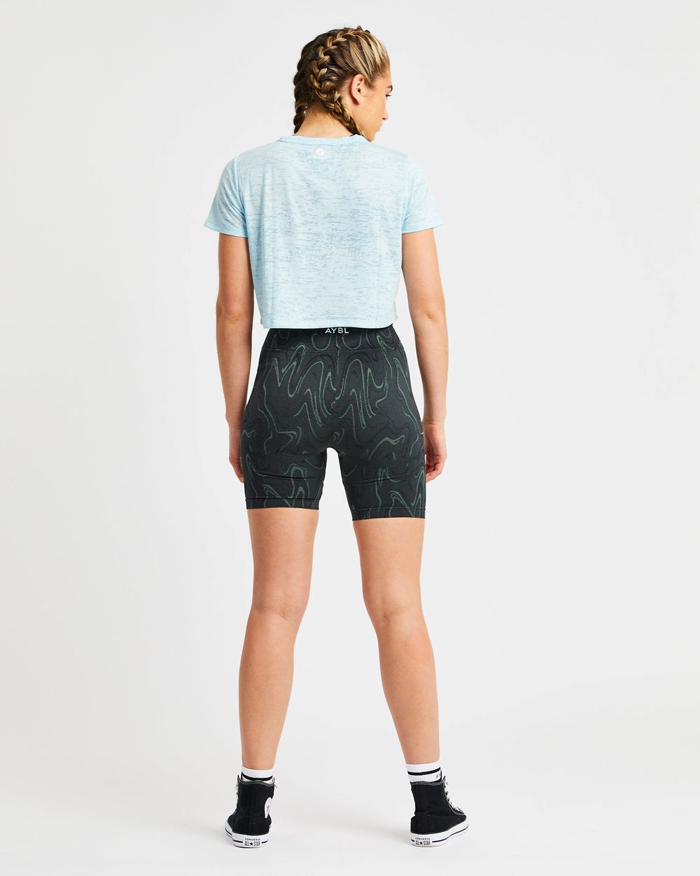 AYBL Velocity Crop T Shirt Azules | MKZJW1903