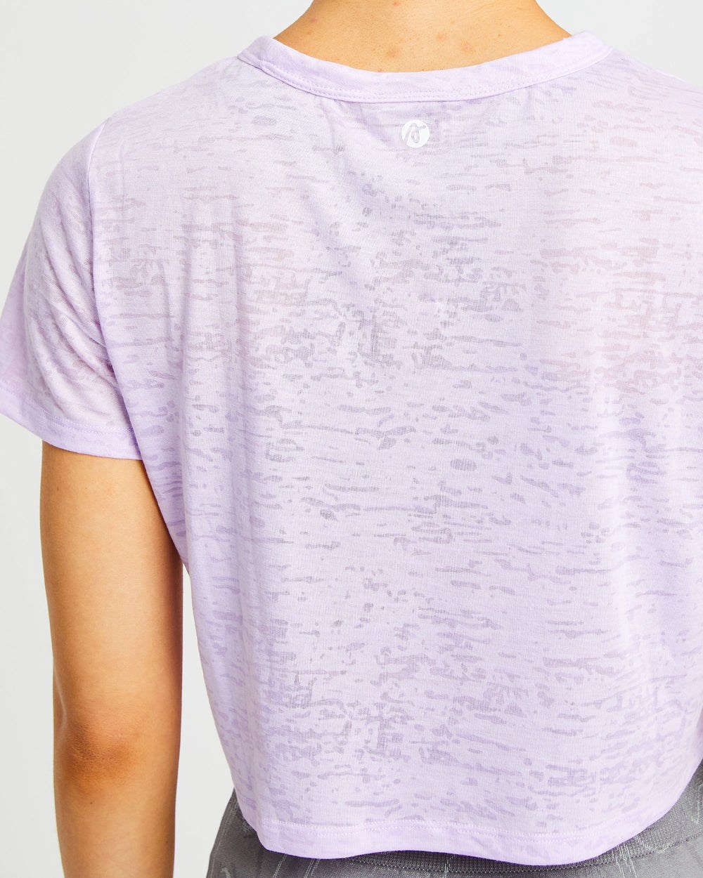 AYBL Velocity Crop T Shirt Lilac | VWBKH5028