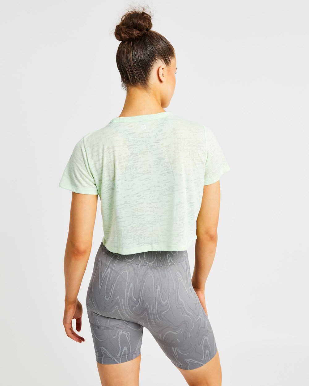 AYBL Velocity Crop T Shirt Verde Menta | HIKAF6738