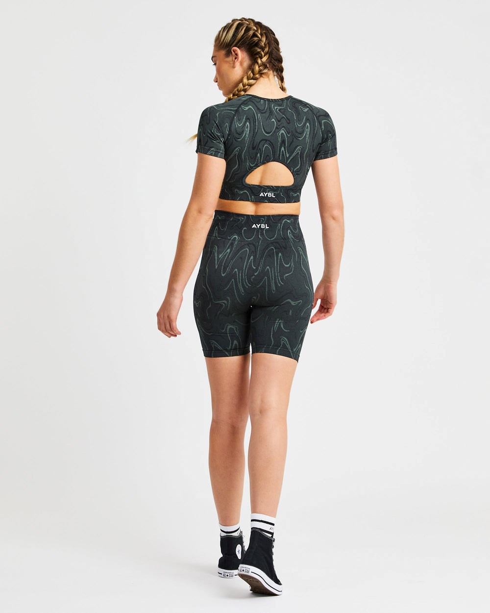 AYBL Velocity Seamless Crop Top Negras | UKLOW2154