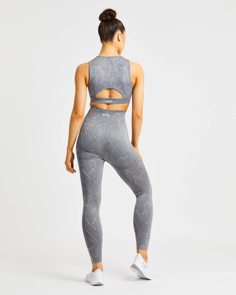 AYBL Velocity Seamless Crop Vest Gris | PCDXO9016