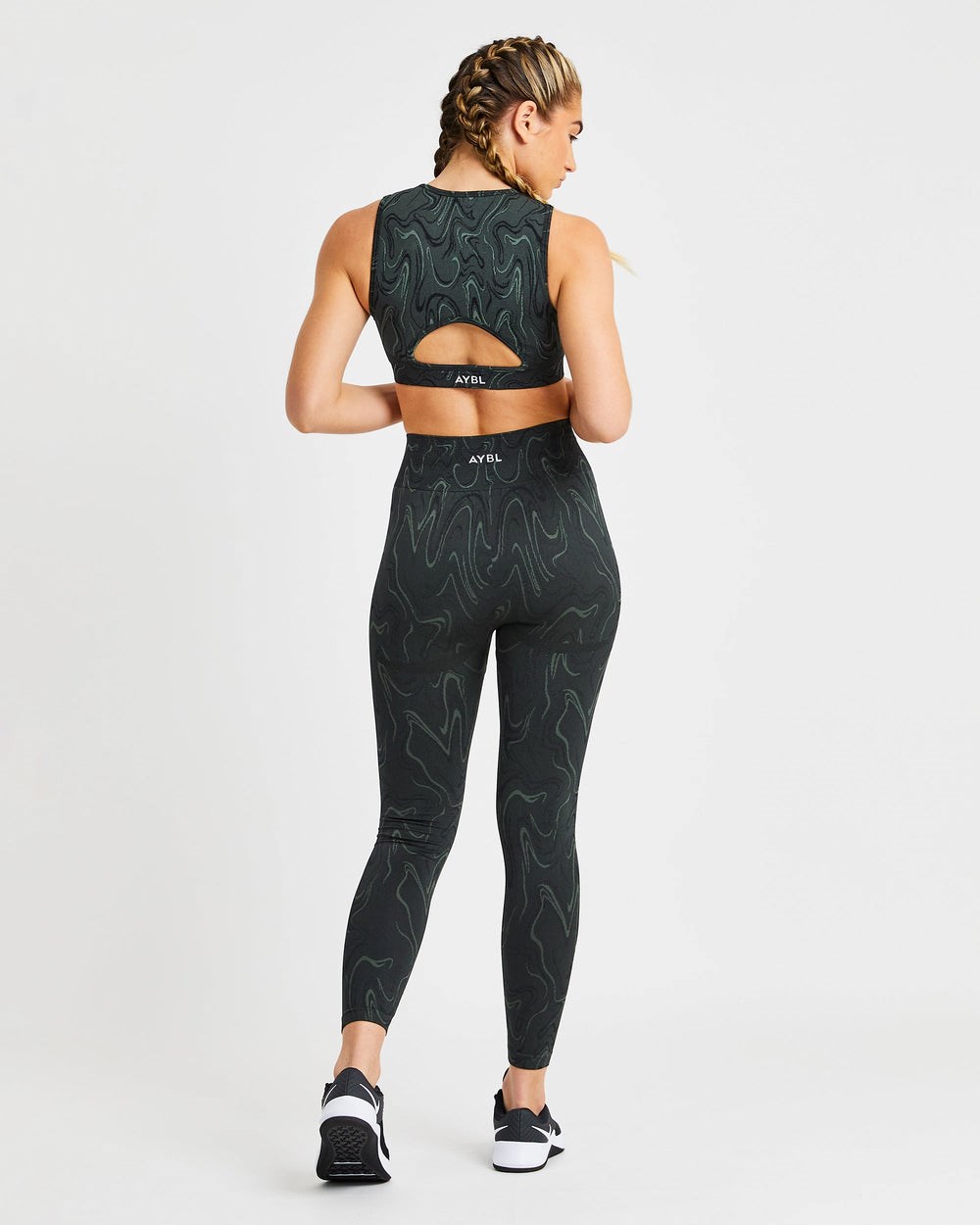 AYBL Velocity Seamless Crop Vest Negras | UKQMP3417