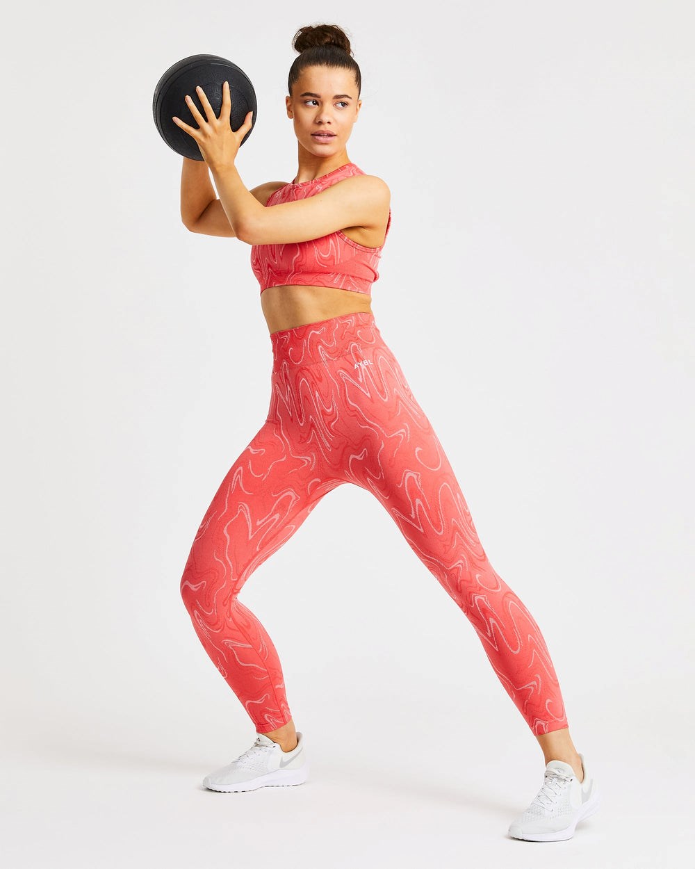 AYBL Velocity Seamless Leggings Coral | XJWZR7632