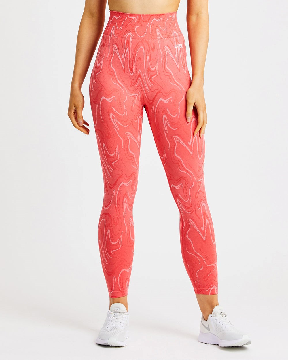 AYBL Velocity Seamless Leggings Coral | XJWZR7632