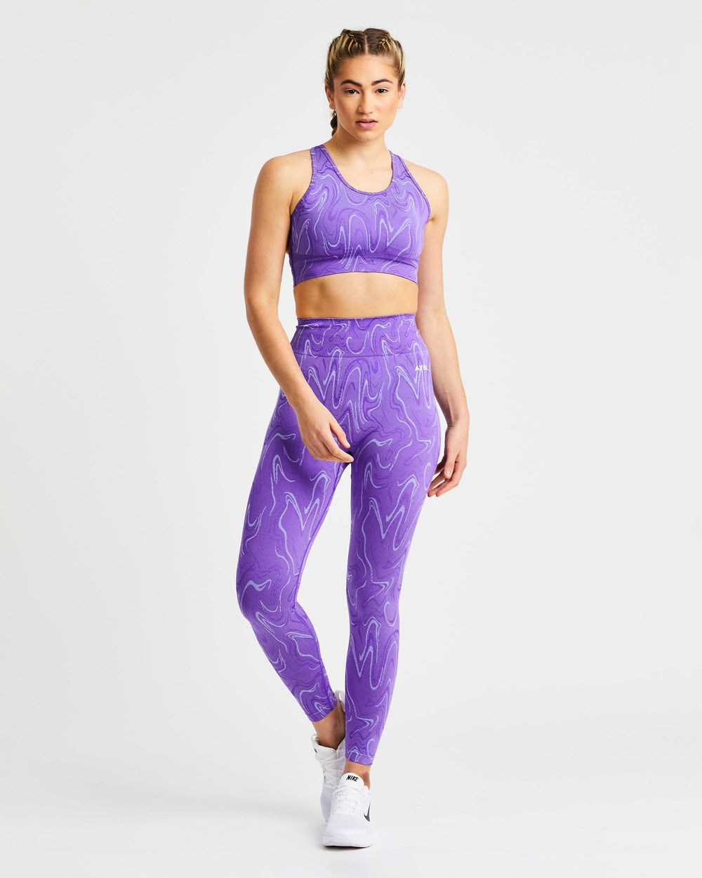 AYBL Velocity Seamless Leggings Moradas | FQZCY4021