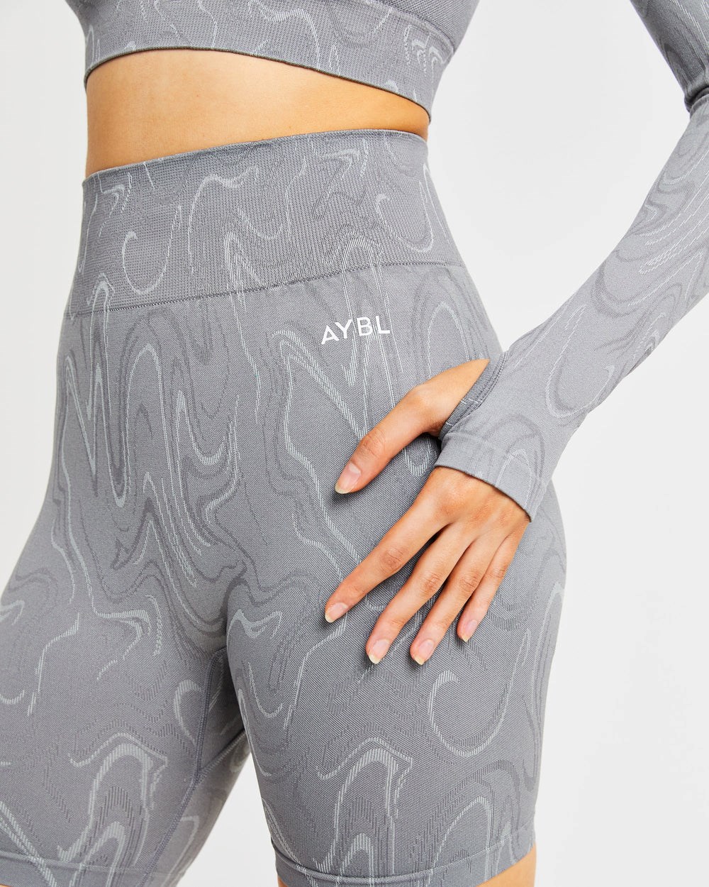 AYBL Velocity Seamless Shorts Gris | LNMUI9451