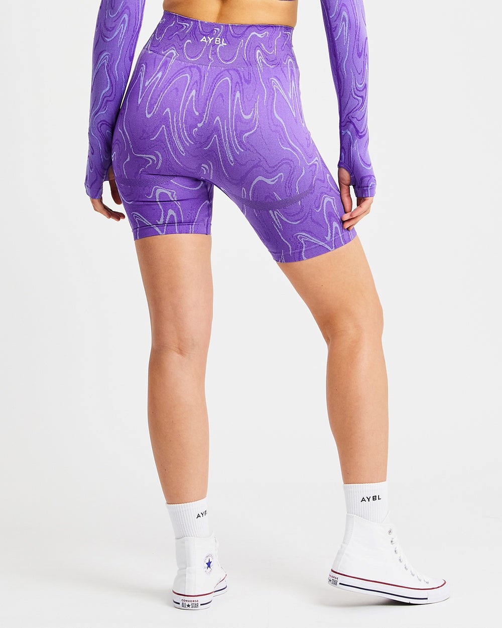 AYBL Velocity Seamless Shorts Moradas | GYLEC7014