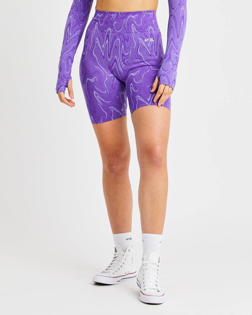 AYBL Velocity Seamless Shorts Moradas | GYLEC7014