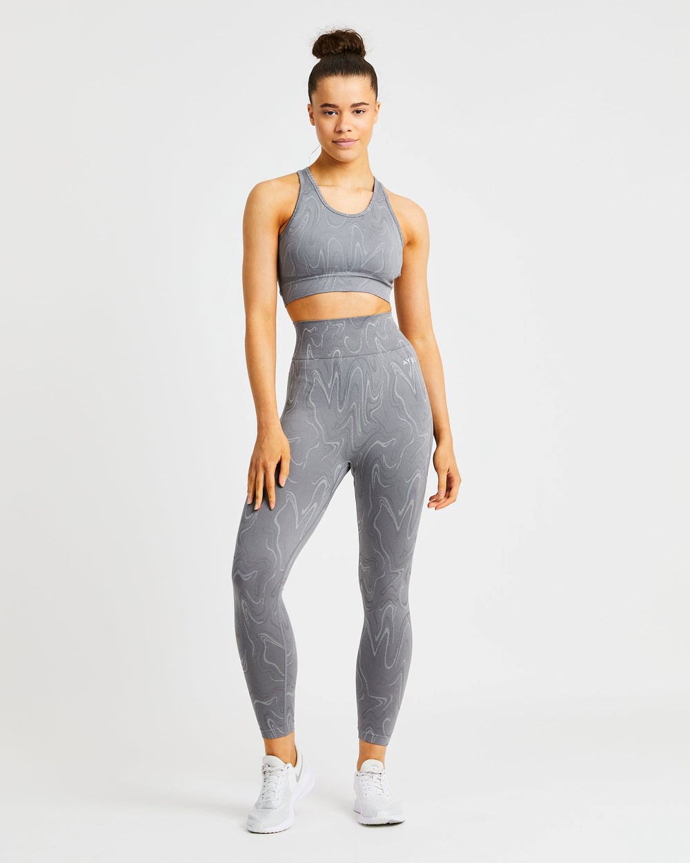 AYBL Velocity Seamless Sports Bra Gris | HFRJM2945