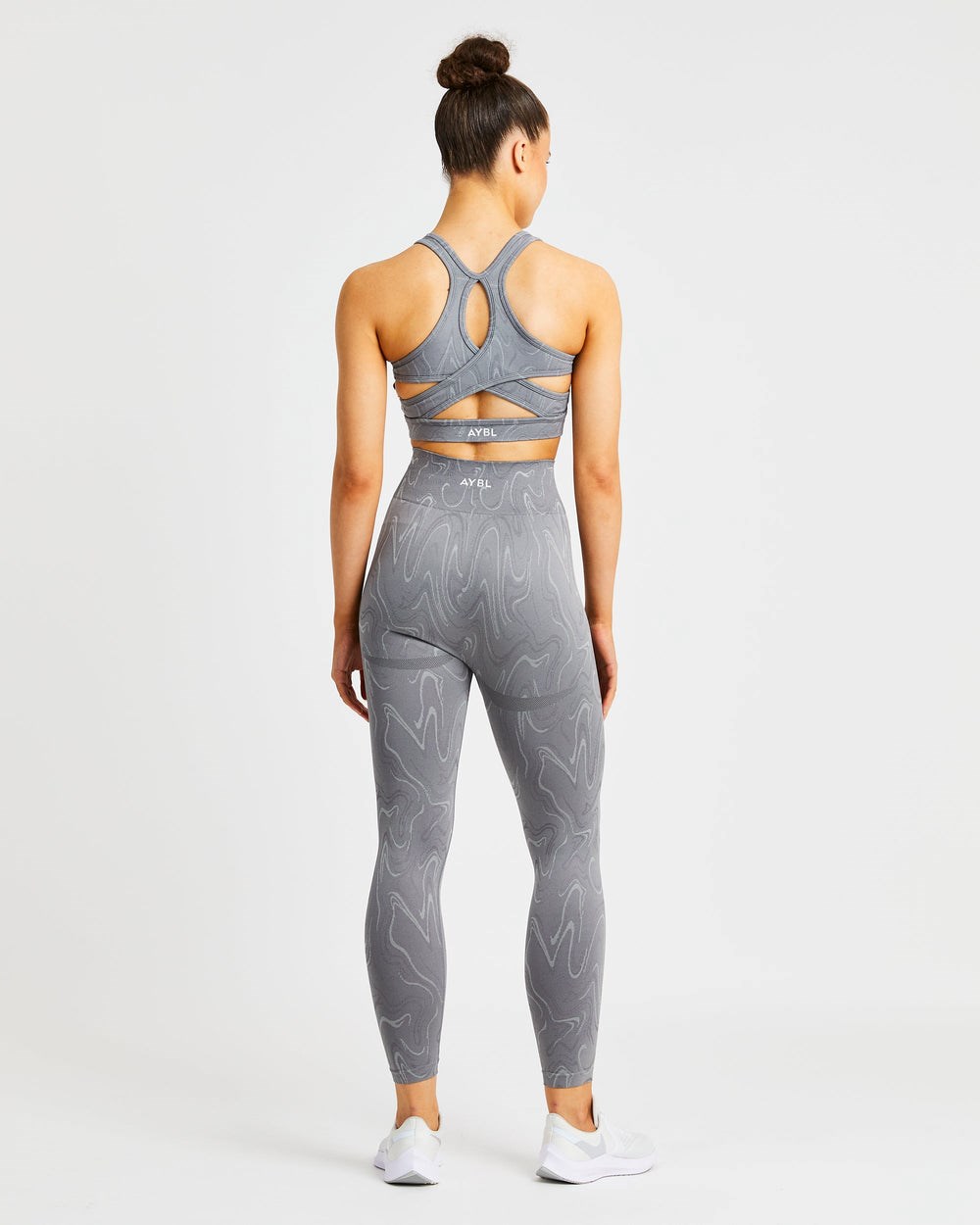 AYBL Velocity Seamless Sports Bra Gris | HFRJM2945