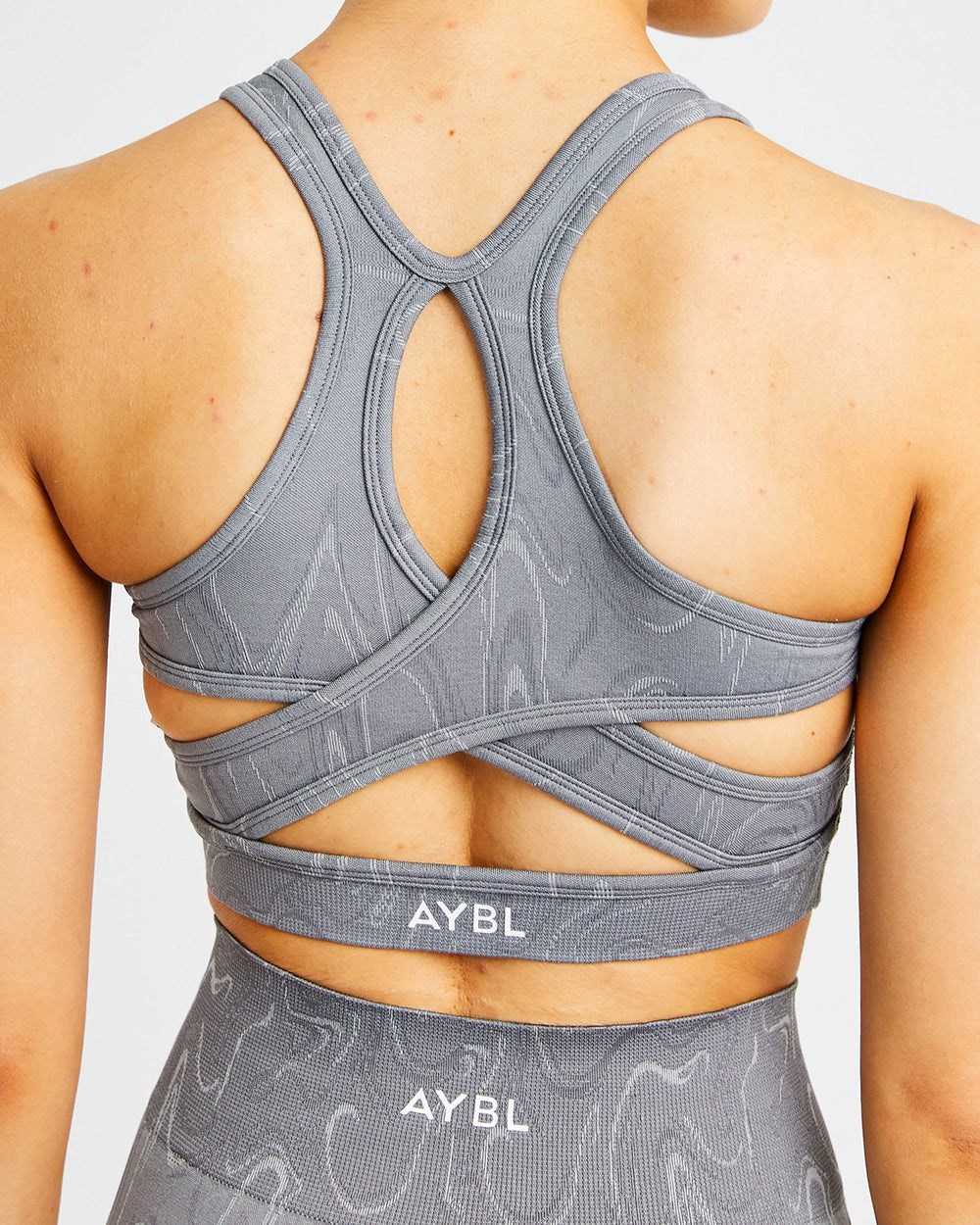 AYBL Velocity Seamless Sports Bra Gris | HFRJM2945